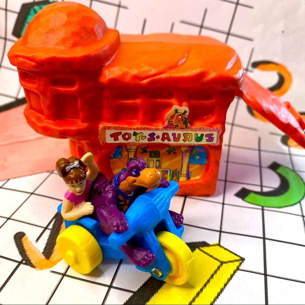 SOLD 10 for $10 Vintage 1994 Flinstones Pebbles and Dino Toysasaur